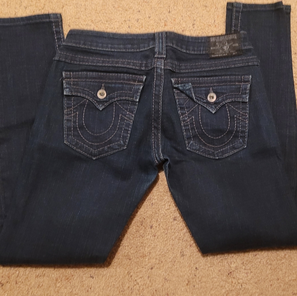True Religion Dark Blue Women Jeans